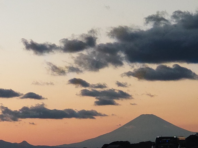 富士山のシルエット